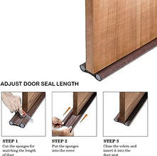 JMD'S DUSTER Door Bottom Sealing Guard for Home, Office, Hotel Reduce Noise, Insects, Wind Dust Weather from Outside Brown in Color Pack of 120
